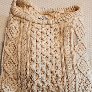 LL Bean Fishermen Cable Sweater